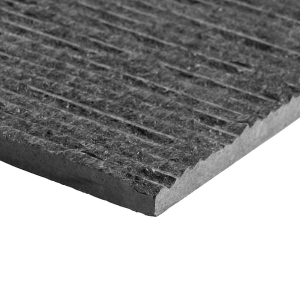 Rakestone Carved Split Noir Black 12x24 Textured Honed Basalt Stone Tile
