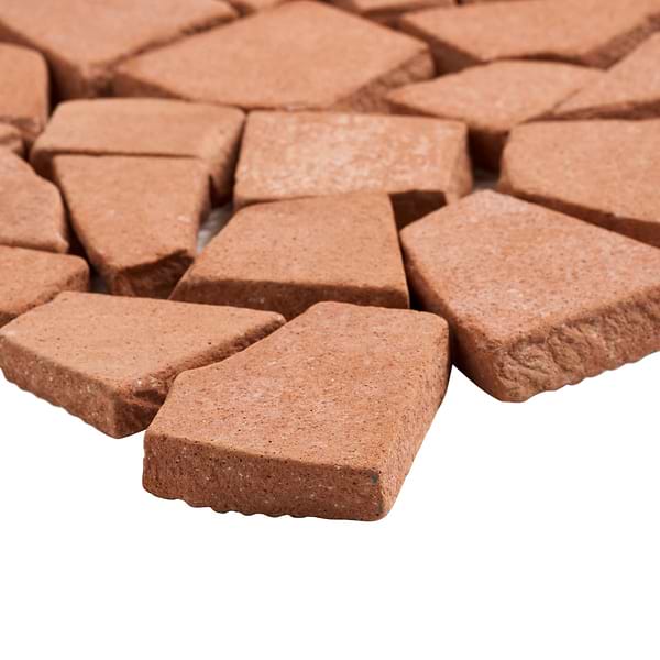 Terra Cortona Piazza Matte Terracotta Mosaic Tile