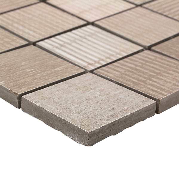 Organic Rug 2x2 Sand Mosaic Porcelain Tile