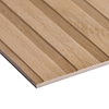 Nobu Ribbon Miel Brown 24x48 Wood Look Matte Fluted Porcelain Tile