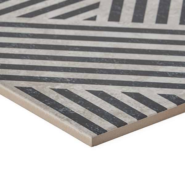 Nolita Black & White 24x24 Matte Porcelain Tile