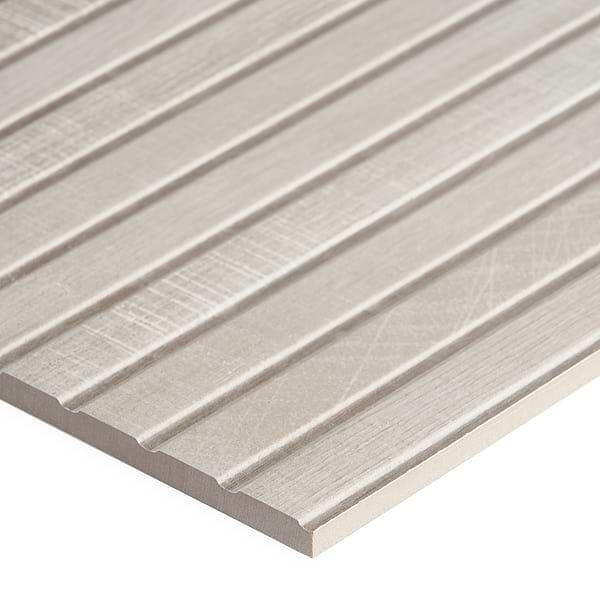 Kenridge Ribbon Gray 24x48 Wood Look Matte Fluted Porcelain Tile