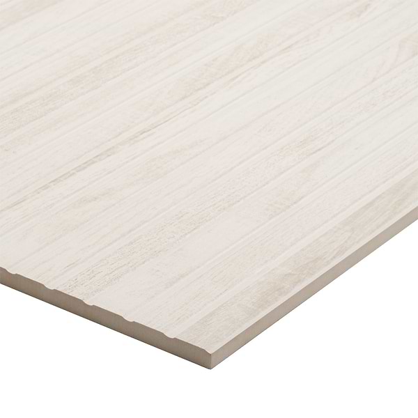 Kenridge Ribbon White 24x48 Wood Look Matte Fluted Porcelain Tile