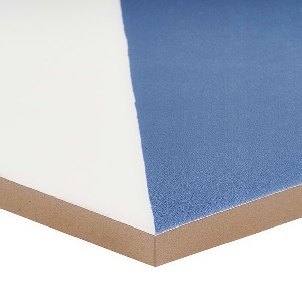 HexArt Pop Azul 8" Hexagon Matte Porcelain Tile