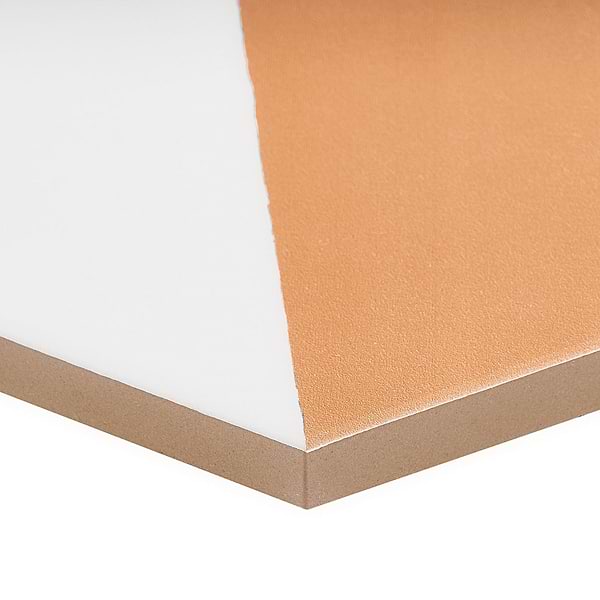 HexArt Pop Orange 8" Hexagon Matte Porcelain Tile