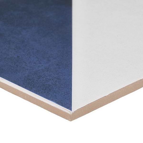 Art Geo by Elizabeth Sutton Dos Checkerboard Blue 8x8 Matte Porcelain Tile