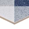 Art Geo by Elizabeth Sutton Terrazzo Deco Blue 8x8 Matte Porcelain Tile: Pattern 3