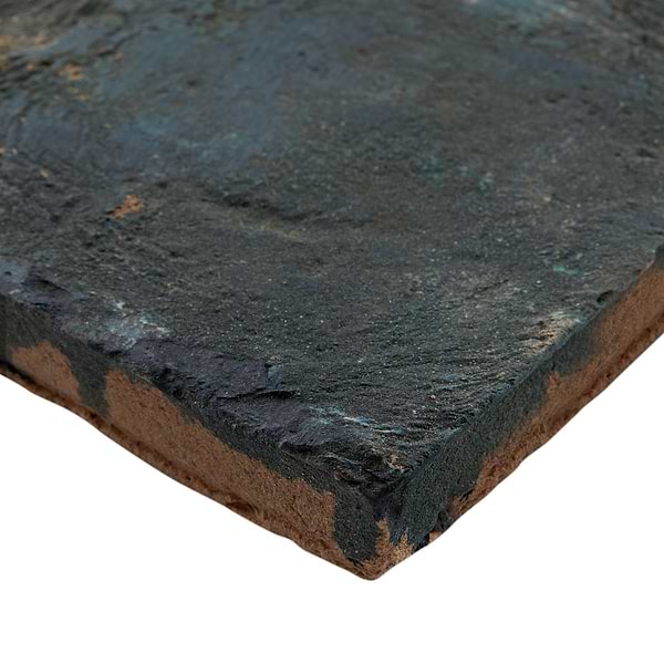 Opera Terracotta by Paula Purroy Lagoon 6x6 Square Matte and Iridescent Terracotta Tile