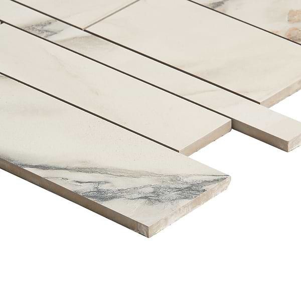 DreamStone Calacatta Rustico Railroad Matte Porcelain Mosaic