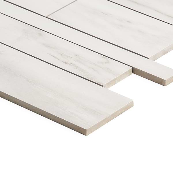 DreamStone Dolomite Snow Railroad Matte Porcelain Mosaic