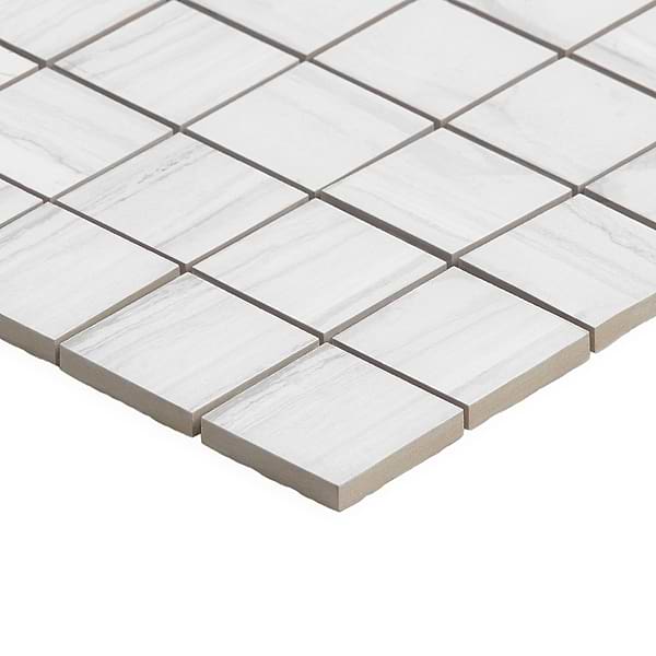 DreamStone Luminus White 2x2 Matte Porcelain Mosaic 