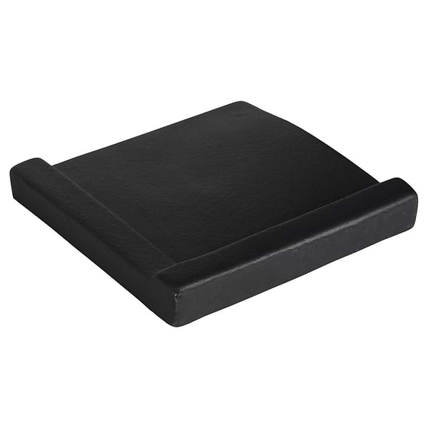 Roller Cross Black 4x4 3D Handmade Matte Ceramic Tile