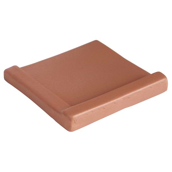 Roller Cross Terracotta 4x4 3D Handmade Matte Ceramic Tile