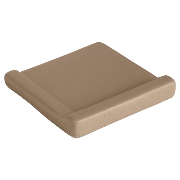 Roller Cross Taupe 4x4 3D Handmade Matte Ceramic Tile