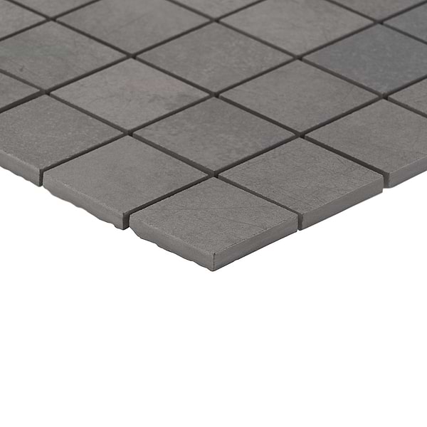 Bond Venom Black Charcoal 2x2 Matte Porcelain Mosaic Tile