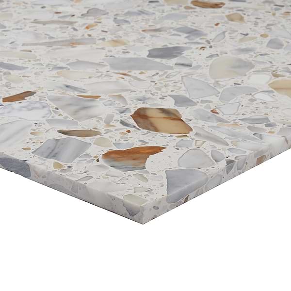 Terrazzo Italy Sacra Calacatta White 24x24 Honed Terrazzo Tile