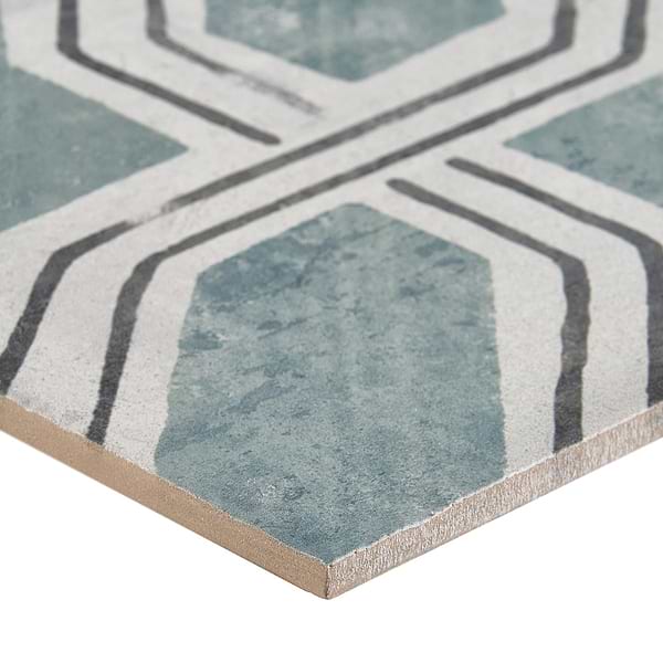 Alesso Deco Iberia Green 8x8 Matte Porcelain Tile