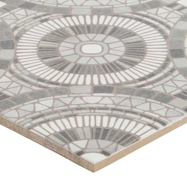 Basilico Grigio Gray 8x8 Matte Porcelain Tile
