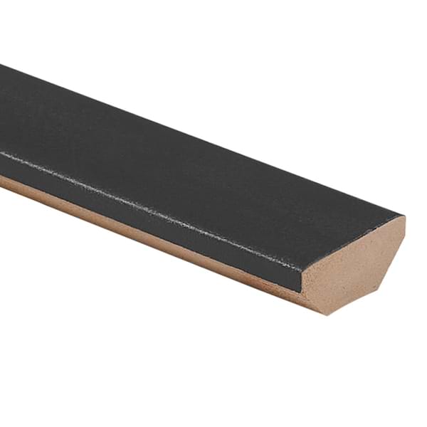 Arlo Black 1x11 Matte Ceramic 1/4 Round BullNose