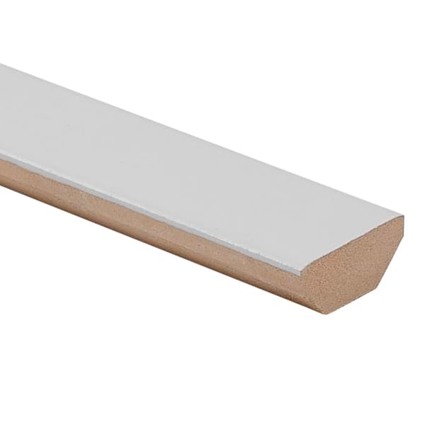 Arlo White 1x11 Matte Ceramic 1/4 Round BullNose