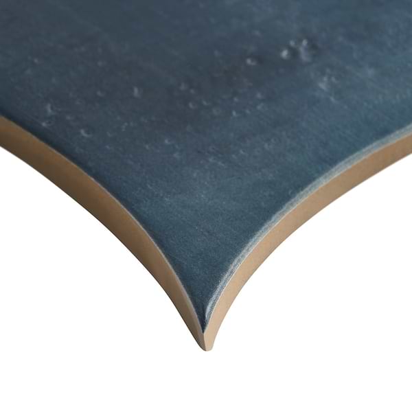 Raval Denim Blue 3x8 Petal and 6x6 Kite Matte Porcelain Tile
