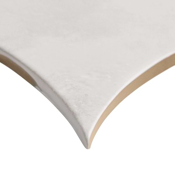 Raval White 3x8 Petal and 6x6 Kite Matte Porcelain Tile