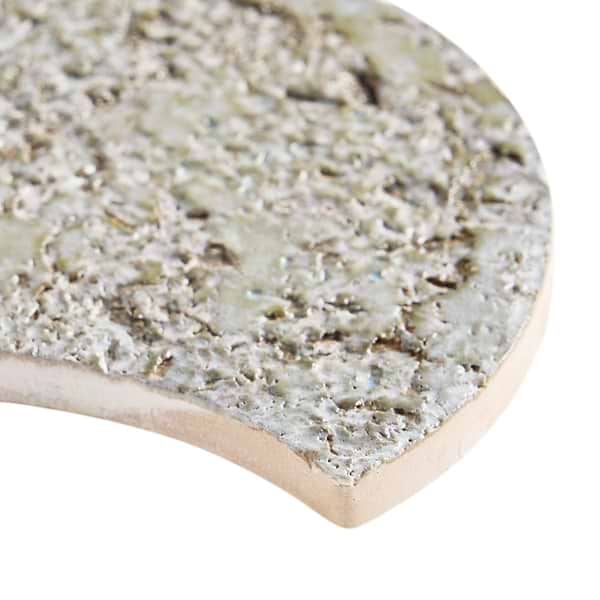 Meri Jade Green 5" Fish Scale Textured Glossy Ceramic Tile