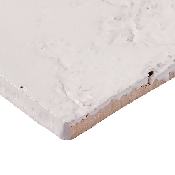 Navari White 5x5 Textured Glossy Ceramic Tile