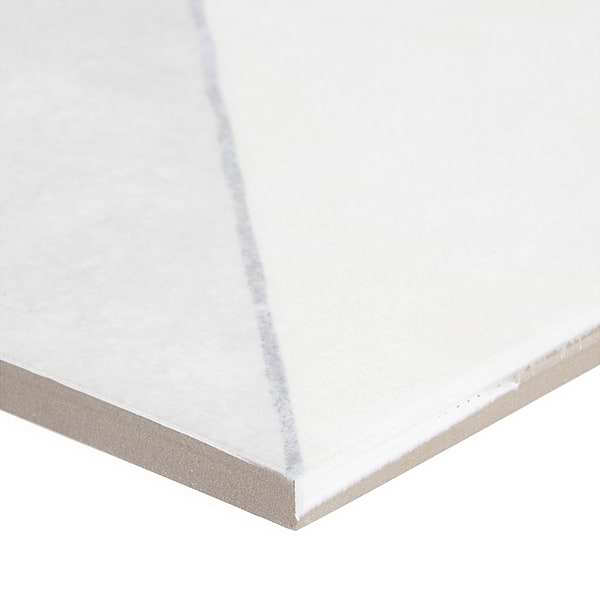 Auteur Diagonals Jewel Ash Gray 9x9 Matte Porcelain Tile