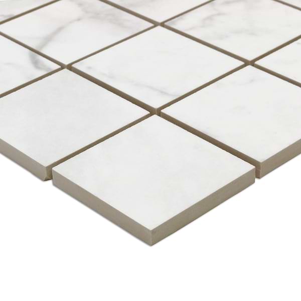 Kashmir Luni Blanco 3x3 Mosaic Porcelain Tile