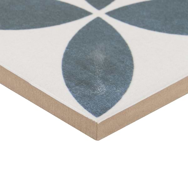 Lapaz White Petals 9x9 Matte Porcelain Tile