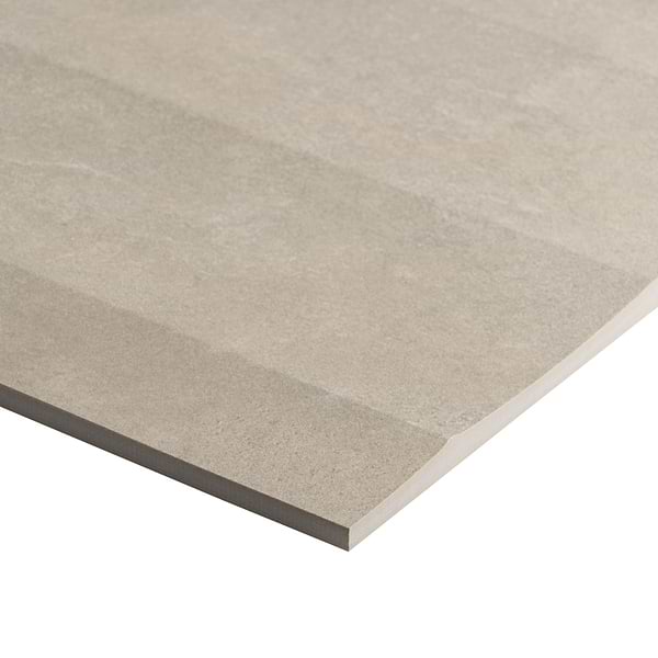 Lucreto Waves Gray 24x48 3D Concrete Look Matte Porcelain Tile