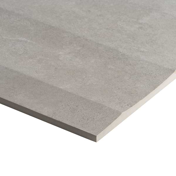 Lucreto Waves Taupe Gray 24x48 3D Concrete Look Matte Porcelain Tile