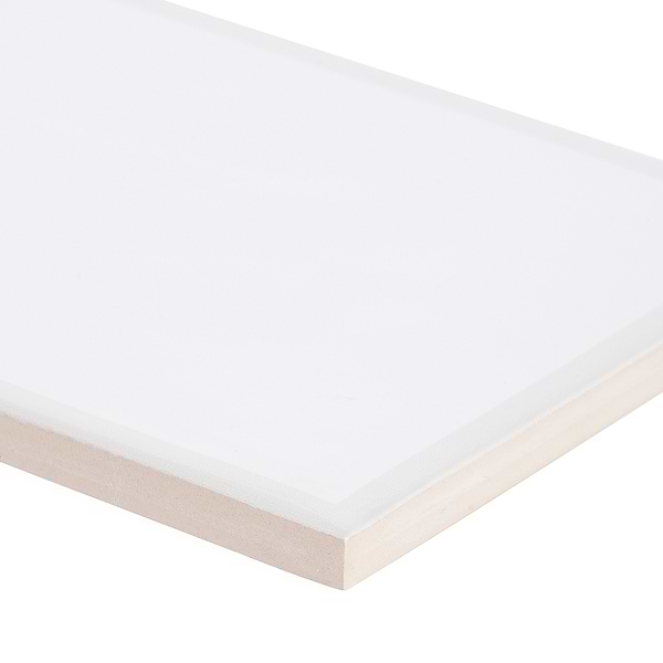 Bellami Framed Bianco 5x10 Glazed Ceramic Tile