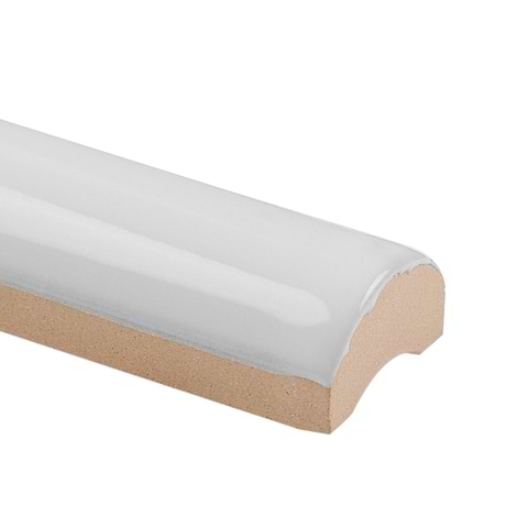 Lancaster Bristol Bianco White 1x12 Polished Ceramic Pencil Liner