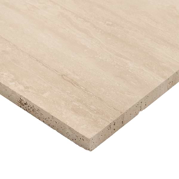 Ivory Travertine Premium 18x36 Vein Cut Filled Honed Tile
