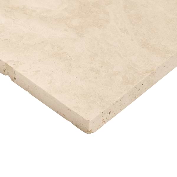 Ivory Travertine Premium 6x6 Vein Cut Filled Honed Tile