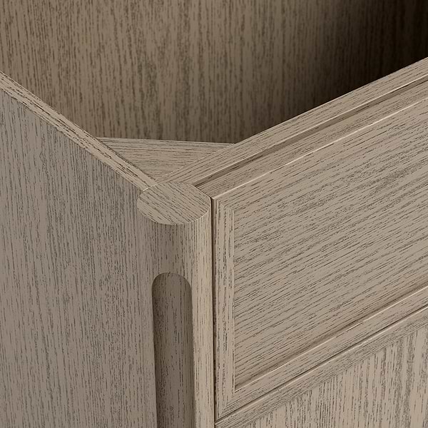 Ashford Greige Ash 36" Single Vanity without Top by TileBar Studio Vanities, View 3, open zoomed image