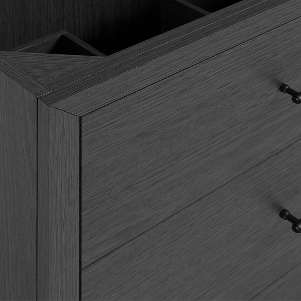 TileBar Studio Vanities Edison Ebony Oak 48" Single Vanity without Top