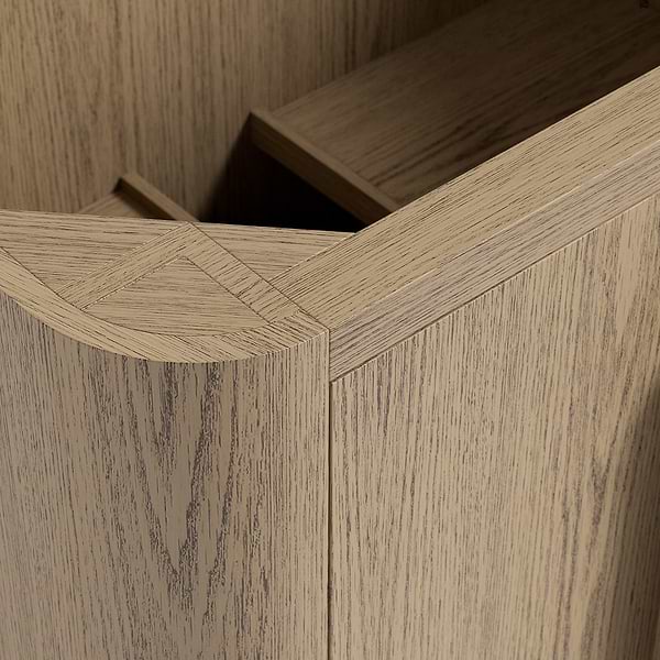 Harper Medium Ash 60" Double Vanity without Top by TileBar Studio Vanities, View 3, open zoomed image