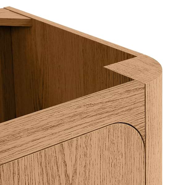 Corbin Medium Ash 60" Double Vanity without Top by TileBar Studio Vanities, View 6, open zoomed image