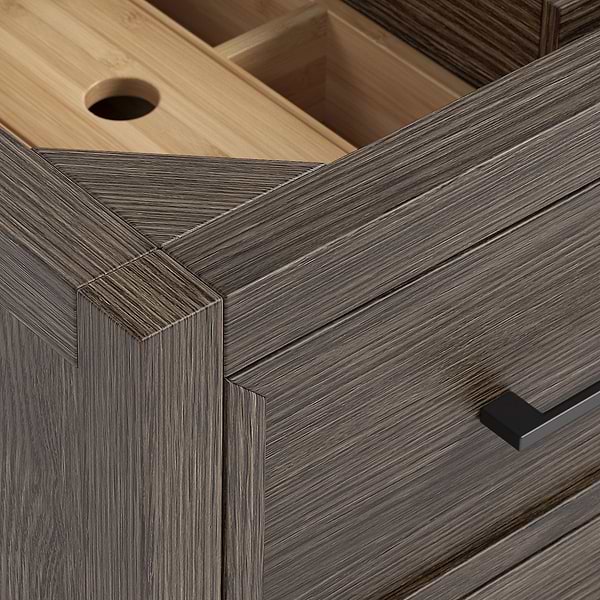 TileBar Studio Vanities Rowan Espresso Oak 60" Double Vanity without Top