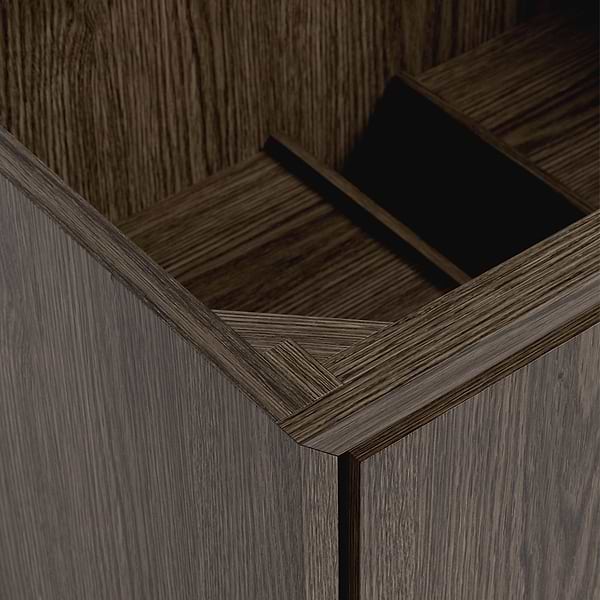 Setton Espresso Oak 24" Single Vanity without Top by TileBar Studio Vanities, View 3, open zoomed image