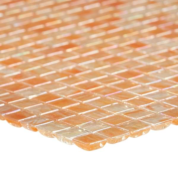 Celeste Citrus Blast Orange 1x1 Glass Polished Mosaic Tile