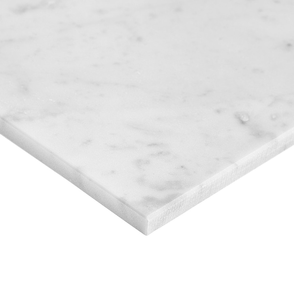 Bianco Carrara Premium "C" 12x24 Honed Marble Tile