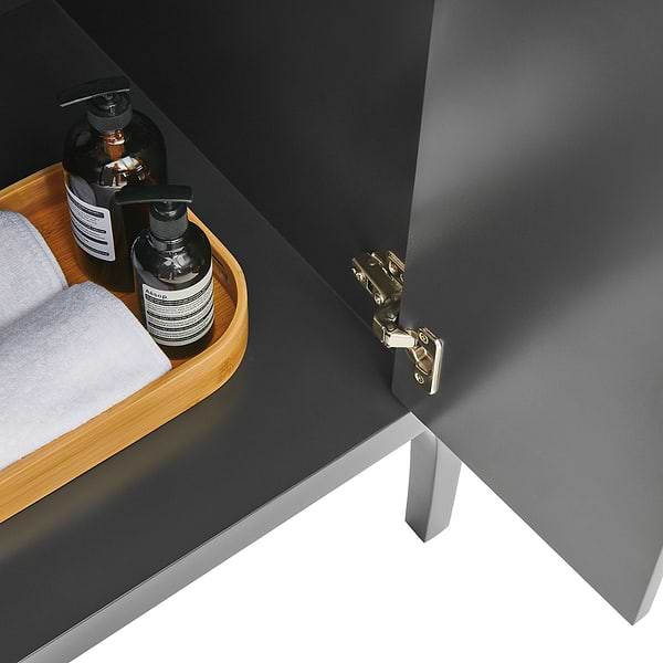 Province Charcoal and Gold 24" Single Vanity without Top