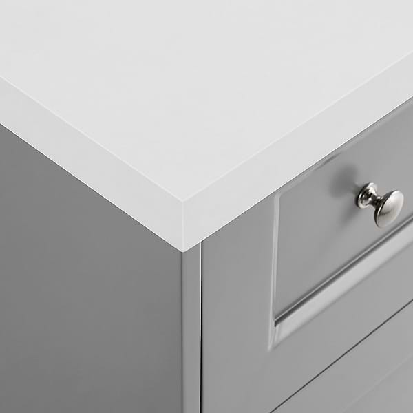 Nora Gray 24" Single Vanity with Pure White Quartz Top