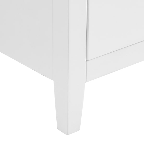Iconic White and Silver 36" Single Vanity without Top