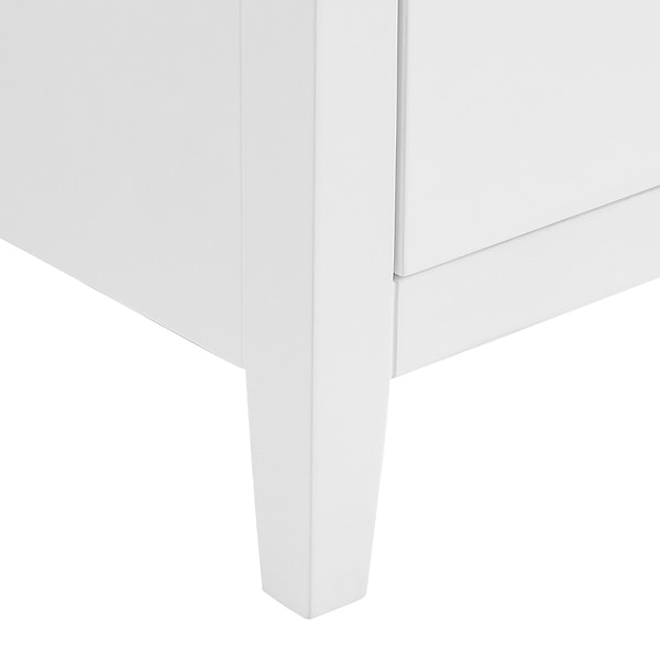 Iconic White and Silver 36" Single Vanity with Pure White Quartz Top