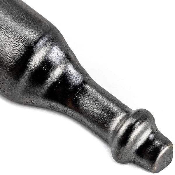 Nabi Crackled Gun Metal Ceramic Corner Base Molding